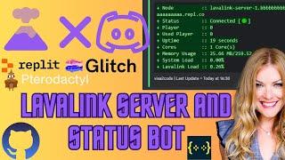 Lavalink Server and Status Bot discord.js v14 | 2023 | visa2code | No Coding required