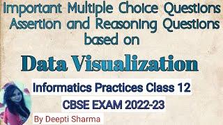 Important MCQS , Assertion & Reasoning Questions based on Data Visualization | IP Class 12