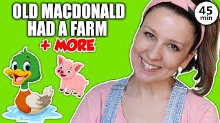 Old MacDonald Had A Farm + other Animal Songs Learning Songs for Toddlers Preschoolers Old McDonald