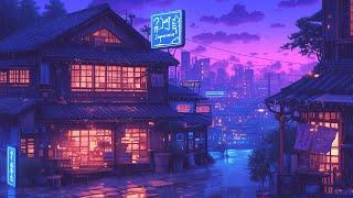 Lofi Hip Hop Beats  1980s & 90s Retro Vibes & Nostalgic Japanese Town Ambience  Lofi Rain Playlist