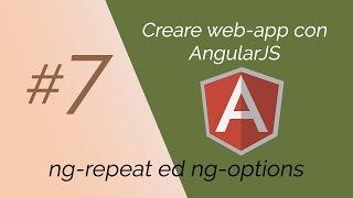 #7 - AngularJS - ng-repeat e ng-options