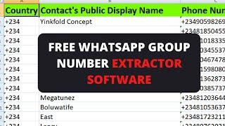 How to Extract Phone Numbers from WhatsApp Group 2024 | free whatsapp contacts chrome  extractor