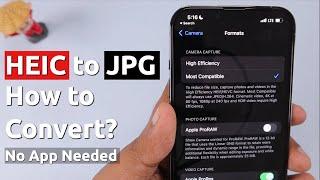 FREE HEIC to JPG Convert or Batch Convert in iPhone  NO APP DOWNLOAD
