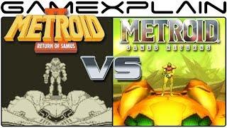 Metroid: Samus Returns Vs Metroid II: Return of Samus - Graphics Comparison (3DS vs Game Boy)