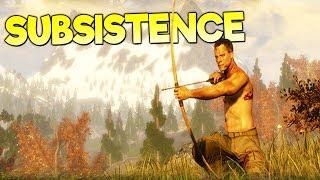 SURVIVOR LEARNS BOW HUNTING TO AVOID STARVATION! - Subsistence Gameplay Early Access Part 2