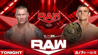 Gunther Vs Randy Orton | I Quit Match | WWE RAW Live