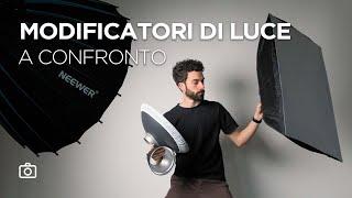 Modificatori di luce, quali sono le differenze? 7 tipologie a confronto | Corso di fotografia