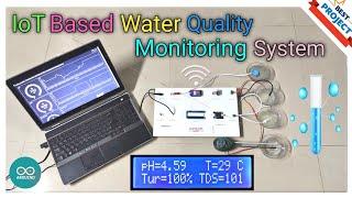 51. IoT Based WaterQuality Monitoring System Using ESP32 | TDS | pH️ | Turbidity | Temp️
