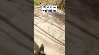 First time wall riding an ebike! #p51 #bike #offroad