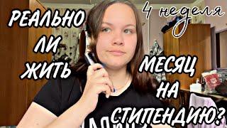 ЖИВУ МЕСЯЦ НА СТИПЕНДИЮ || 4 НЕДЕЛЯ