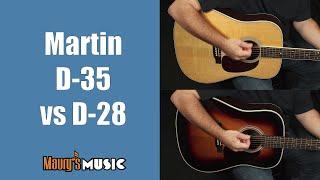 Martin Guitar Comparison - D-35 vs D-28