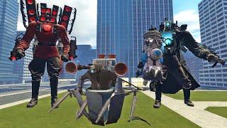 GLITCH PLUNGER MAN VS ALL BOSES TITANS AND OTHERS! In Garry`s Mod!