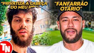 Neymar se revolta e xinga Diogo Defante após receber indireta do humorista