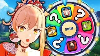 SPINNING A WHEEL to Decide MY TEAM in Genshin Impact!