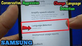 How to change language detection for Google text to speech on Samsung Galaxy A02