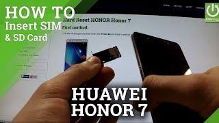 HUAWEI Honor 7 - How to Insert SIM card and micro SD card in Honor phones