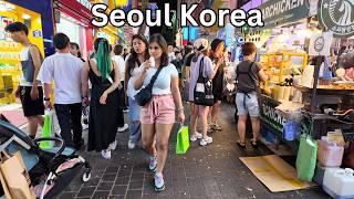 Seoul Korea Myeongdong Amazing Shopping and Street Food