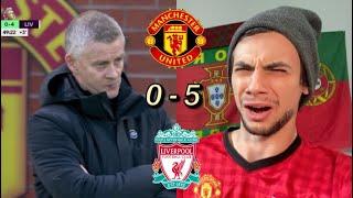 ANGRY MAN UNITED FAN RAGES AT SHAMBOLIC MANCHESTER UNITED 0-5 LIVERPOOL GOAL REACTION HIGHLIGHTS