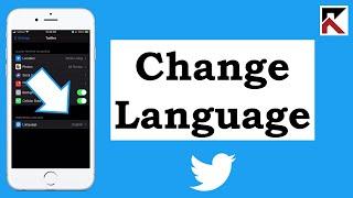 How to change your language settings Twitter App