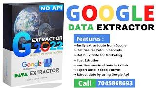 Google Data Extractor | Extract Unlimited Data From Google 2022 (In Hindi)