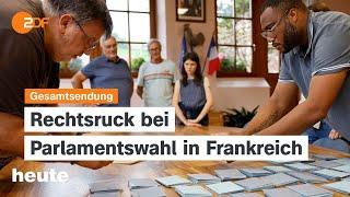 heute 19:00 Uhr vom 01.07.2024 Wahlen in Frankreich