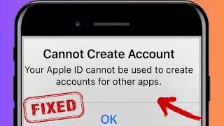 How to fix Cannot Create Account your apple id cannot be used to create accounts for other apps