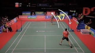 Longest rally of badminton championship game 2011 (lin dan vs LCW)