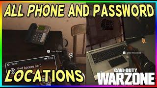 ALL PHONE AND PASSWORDS/ RED ACCESS CARDS! (Call-Of-Duty Warzone Easter Eggs!)