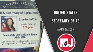 United States Secretary of Agriculture | Brooke Rollins | March 07, 2025