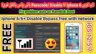 Iphone 6 icloud unlock free iOS 12.5.7 with Sim working | How to bypass icloud iphone 6 free | 2024
