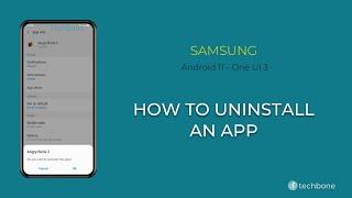 How to Uninstall an App - Samsung [Android 11 - One UI 3]
