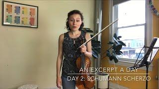 An Excerpt a Day with violinist Audrey Wright: Day 2, Schumann Scherzo