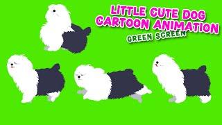 Cute Dog - Animals Cartoon - Animation Green Screen - Full HD - NO COPYRIGHT