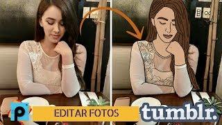 Edición Outlines dibujos estilo Tumblr | PicsArt Tutorial