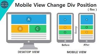 Change div position in mobile view