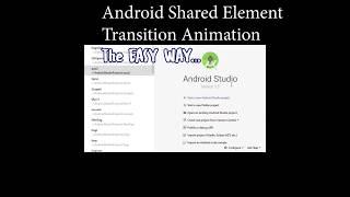 Android Shared Element Transition Animation