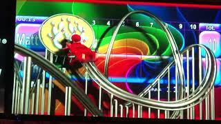 Classic bowling exciter video: Roller coaster off the rails! (Split)