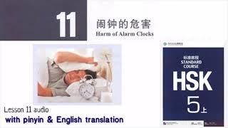 hsk 5 上 lesson 11 audio with pinyin and English translation