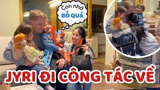 Jyri unexpectedly returned from a business trip earlier than expected - Thuy Jyri Family Finland