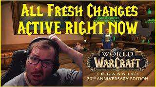 Classic WoW 20th: All Fresh Changes ACTIVE RIGHT NOW