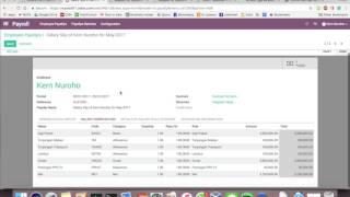 Odoo 10 Demo - Payroll