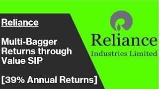 Reliance Industries Ltd (RIL): Multi-bagger returns through Value SIP [39% Annual Returns]