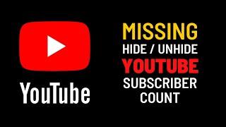 How to Hide Subscribers on YouTube, New Update DISABLED!