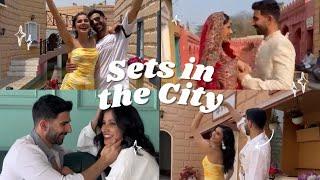 Sets in the City Vlog | Shooting with #foundnimo | Nidhi Kumar ft. Mohak Malhotra | #vlog #couple