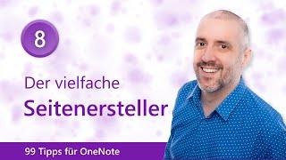 🟣 99 Tipps für OneNote 8️⃣ Der vielfache Seitenersteller | Malter365.de