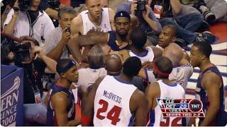 Antonio McDyess Ejected for Flagrant Foul Early in the LeBron Game (2007 Playoffs)