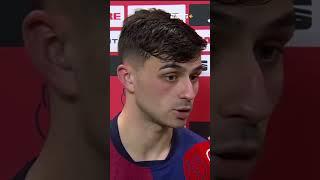 DECLARACIONES DE PEDRI TRAS EL AMARGO EMPATE EN BARCELONA.