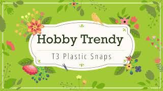 Setting T3 Plastic Snap Buttons with Hobby Trendy Hand Press