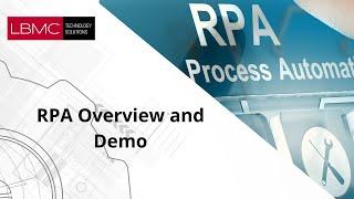 RPA Overview and Demo