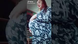 Bumil besar 9 bulan main tiktok